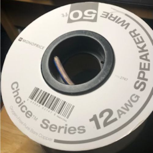 12 Gauge Custom Recycled Copper Audio Cable